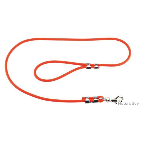 LAISSE 1,20 M BIOTHANE TUBULAIRE ORANGE POUR CHIEN - HELEN BAUD
