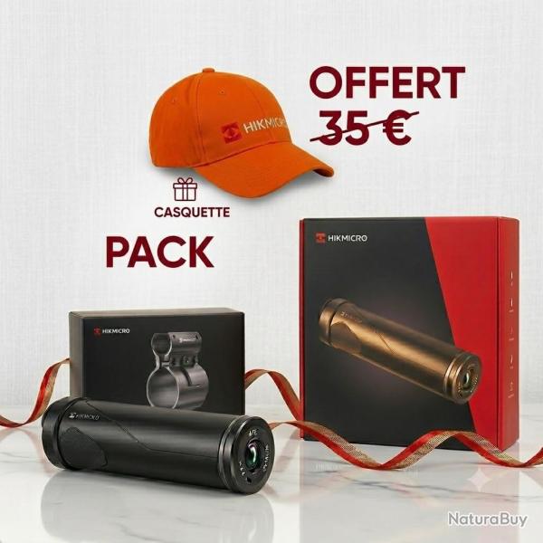 Pack camera hikcam d'action sous canon HIKMICRO A7E + support cal.20