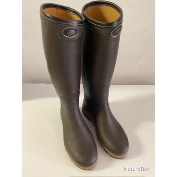 Bottes le chameau st Hubert h�ritage 43 mollet 42 neuves