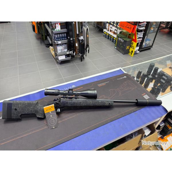 Soldes ! Pack Bergara Rimfire BMR X Steel 17 HMR + Lunette 3-12x56 + Mod�rateur de son + Malette