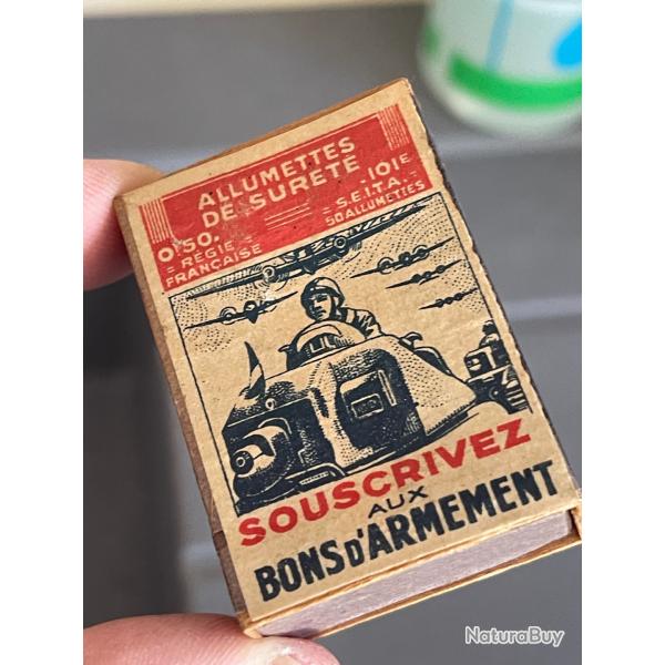 Boite d'allumettes 1940