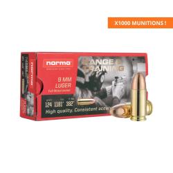 CARTON DE 9X19 FMJ 124GR X1000 - NORMA