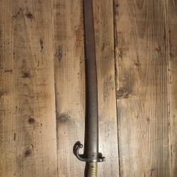Sabre, ba&iuml;onnette de fusil Chassepot