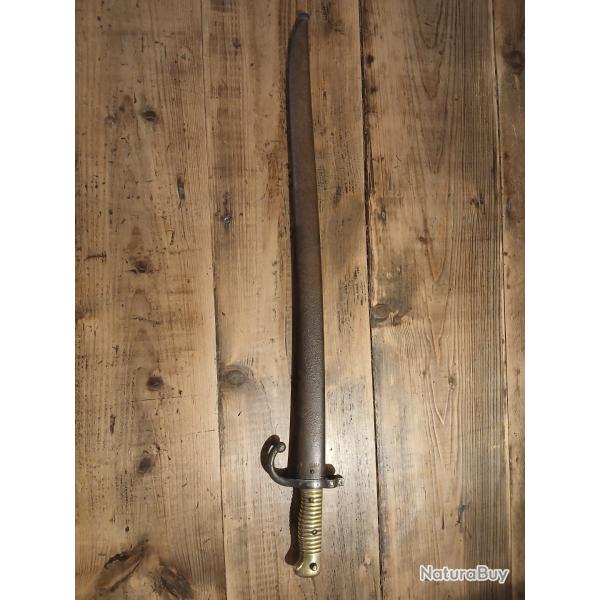Sabre, ba�onnette de fusil Chassepot