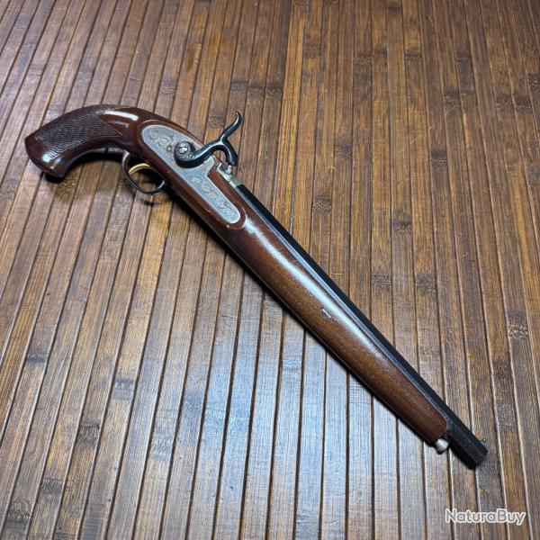 Pistolet � percussion ARMAS EGO EIBAR - Reproduction � poudre noire type KENTUCKY - PROCHE NEUF