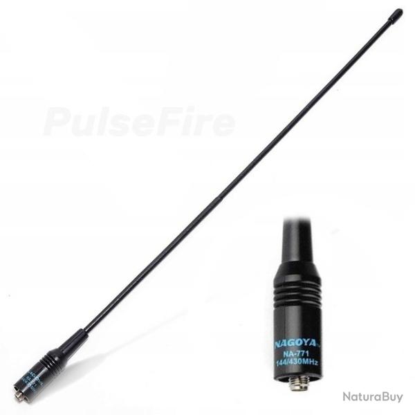 Antenne longue Nagoya NA-771 (38cm) pour talkies-walkies Baofeng et autres