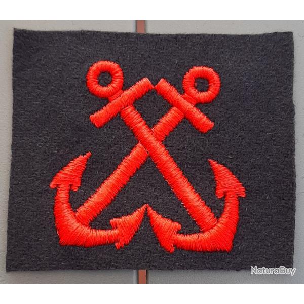 Insigne de Bras Marine Nationale Ancres Fusiliers Marins RBFM RFM original tissu brod�