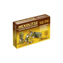 LOT DE 6 BOITES DE 5 BALLES DUPLEKS  HEXOLIT 32 CAL 12X70  GRANDE PUISSANCE D'ARR&Ecirc;T   SANS PLOMB