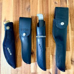 Lot de 4 couteaux Buck USA vintage - 1988 &agrave; 1993 - 692, 103, 119 et 120 General