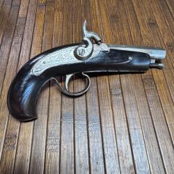 Pistolet derringer philadelphia grav&eacute; Calibre 36 PN AMR Espagne