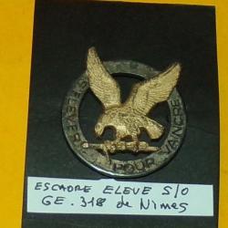 G.E. 318, NIMES, E.E.S.O, &eacute;mail, ailes ajour&eacute;es, dos grenu plat  , FABRICANT&nbsp;DRAGO PARIS  ,HOMOLOGAT