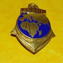 G.I.T.T.O.M , Groupe d'Inst. et Transit des Troupes d'Outre Mer, &eacute;mail, dos guilloch&eacute;, 2 bol&eacute;ros gra