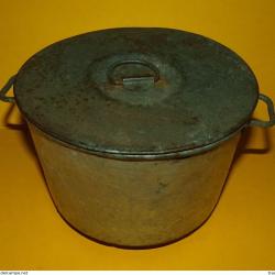 GAMELLE DE POILUS WWI POUR LE REPAS DE L'ARMEE FRANCAISE DE FABRICATION FRANCAISE , PERIODE 1914-191