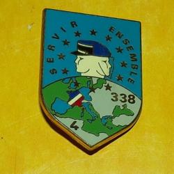 GENDARMERIE&nbsp; :  ESOG CHAUMONT, 338&deg; Promo, avec chiffre 4, FABRICANT DELSART SENS , HOMOLOGATION SAN