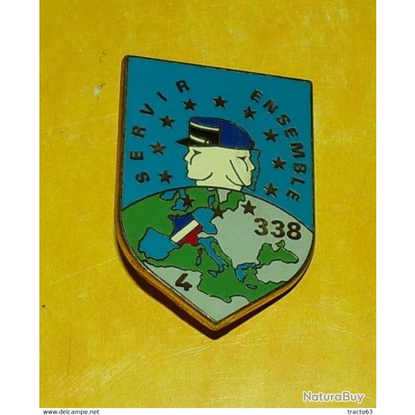 GENDARMERIE� :  ESOG CHAUMONT, 338� Promo, avec chiffre 4, FABRICANT DELSART SENS , HOMOLOGATION SAN