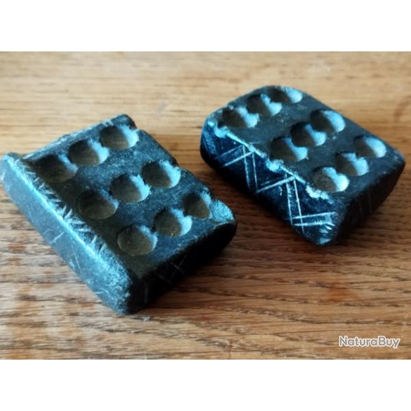Moule complet pour boulet de mousquet en pierre sculpt�e