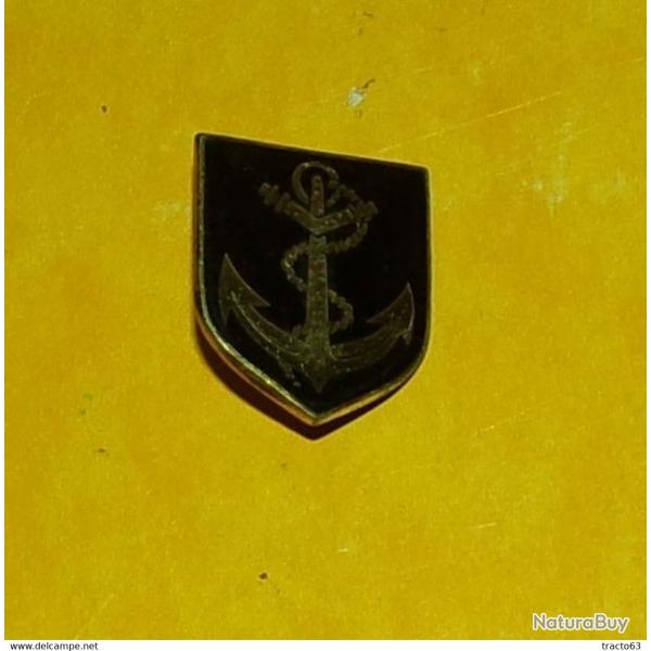 GENDARMERIE� :�Gendarmerie Maritime, ancre, fond noir, dos guilloch� embouti, FABRICANT DRAGO PARIS