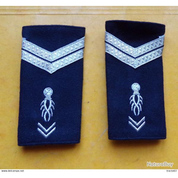 GENDARMERIE FOURREAUX EPAULES AVEC DEUX GALONS POUR COLLECTION� ,�ETAT VOIR PHOTO� . POUR TOUT RENSE