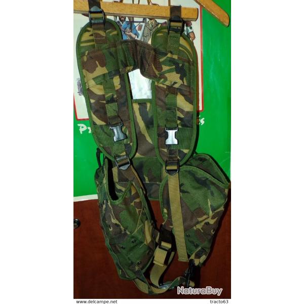 GILET DE COMBAT DE L'ARMEE ANGLAISE CAMOUFLAGE FEUILLAGE , FABRICATION DE 1993 , ETAT NEUF VOIR PHOT