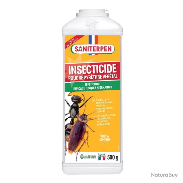 Insecticide �cochoc poudre au pyr�thre v�g�tal 500 g - Saniterpen
