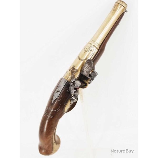 PISTOLET D'OFFICIER DE MARINE SIGN� LEFEUVRE AIN� � BORDEAUX - FRANCE XVIII� - LOUIS XVI Categorie D