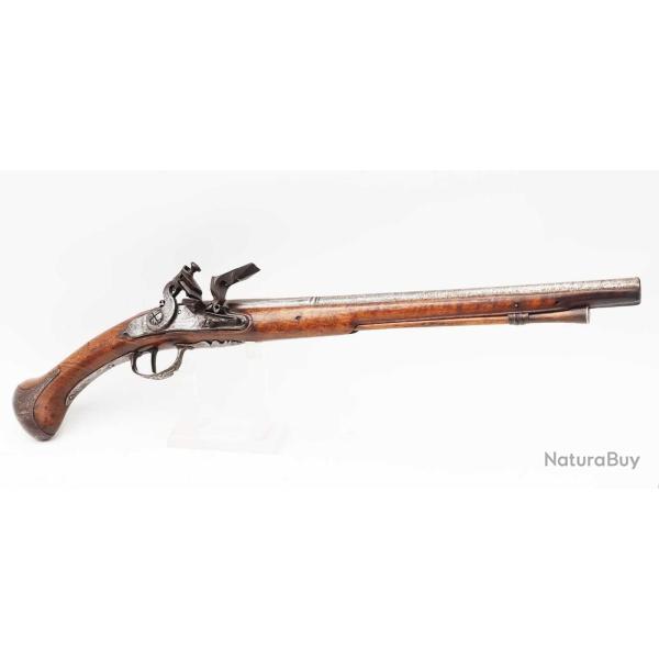 LONG PISTOLET � SILEX N. LE BOURGUIGNON � PARIS - FRANCE D�BUT XVIII� Categorie D