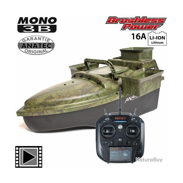 Bateau Amorceur Anatec Monocoque 3B OAK Lithium 16A Brushless DE-SR07