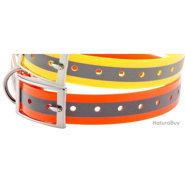 COLLIER POUR CHIEN - COUNTRY - ORANGE FLUO