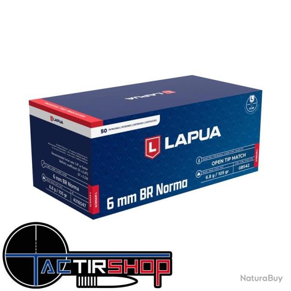 Munitions Lapua Scenar 6mm BR Norma 105gr boite de 50