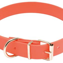 COLLIER POUR CHIEN BIOTHANE ORANGE FLUO - COUNTRY - 60 CM