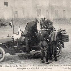 Carte Postale Ancienne - La Grande Guerre 1914 - Transport d'un bless&eacute; -N&deg;8466