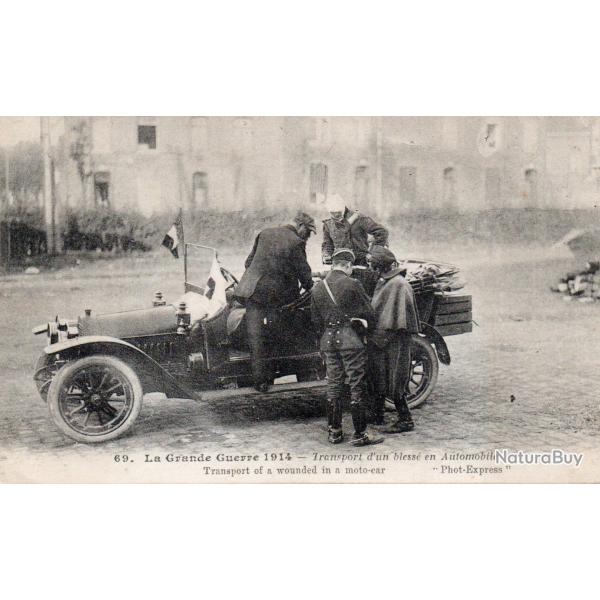 Carte Postale Ancienne - La Grande Guerre 1914 - Transport d'un bless� -N�8466