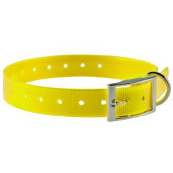 COLLIER POUR CHIEN 2,5 CM EN POLYURETHANE - COUNTRY - JAUNE