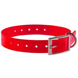 COLLIER POUR CHIEN 2,5 CM EN POLYURETHANE - COUNTRY - ROUGE