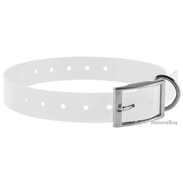 COLLIER POUR CHIEN 2,5 CM EN POLYURETHANE - COUNTRY - BLANC