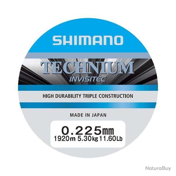 Nylon Shimano Technium Invisitec A Mono Grey Grande Bobine 5.3kg Grey 0.225 1920m