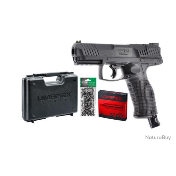 Pack Pistolet UMAREX tpx t4e gen2 cal.50 19.9j + 100 Billes + 5 CO2 + Mallette