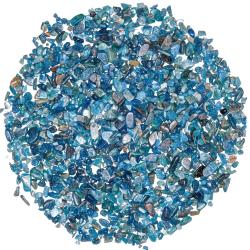 Mini pierres roul&eacute;es apatite bleue - 2 &agrave; 8 mm - 100 grammes