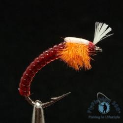 Mouche nymphe Buzzer / Blood Worm pour la p&ecirc;che