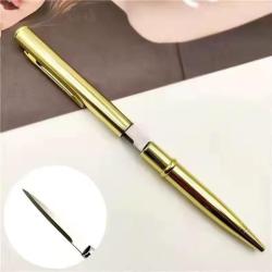 Stylo ouvre-lettres lame en acier inoxydable - Couleur OR