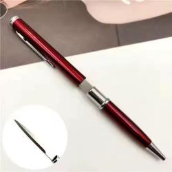 Stylo ouvre-lettres lame en acier inoxydable - Couleur ROUGE