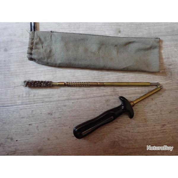 Trousse avec baguette de nettoyage pour pistolet Suisse ou PM. ERLA mod�le D�pos�