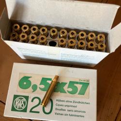 40 Douilles 6,5x57 RWS neuves