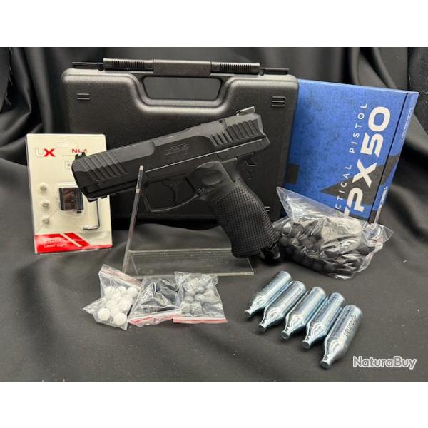 Pr�commande  Pack D�couverte Laser Pr�t � tirer- PISTOLET T4E TPX 50 GEN2 CAL 50 - 19,9 J UMAREX