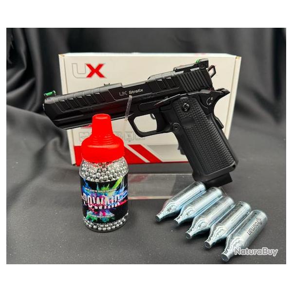 Nouveaut� 2026 Pack Pr�t a Tirer PISTOLET UMAREX STRATIX CO2 CAL BB 4.5MM