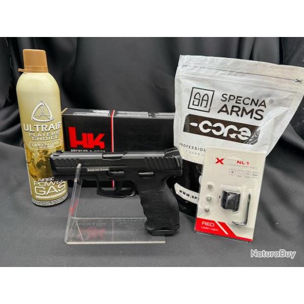 PACK LASER PR�T A TIRER PISTOLET HECKLER&KOCH VP9 BBS 6MM GAZ 1,0 J