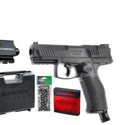 Pack Pistolet UMAREX tpx t4e gen2 cal.50 19.9j + 100 Billes + 5 CO2 + Mallette + laser