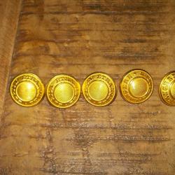 lot de cinq anciens boutons s/off de manteau legion etrangere