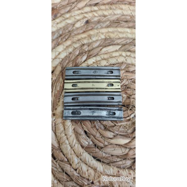 Lot de 04 lames chargeurs mauser 98K - 8x57is WW2 - diff�rents marquages