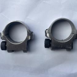 2 colliers inox Ruger diam&egrave;tre 25.4mm